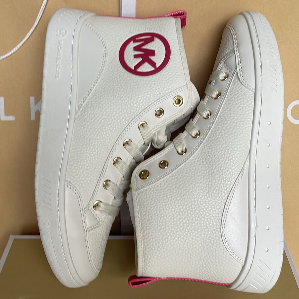 MICHAEL KORS SHEA MID HIGH TOP
FAUX LEATHER
49R4SHFE5L
ELECTRIC PINK
sneakers - Picture 10 of 16